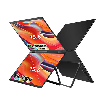 Écran 2X 15,6 pouces IPS