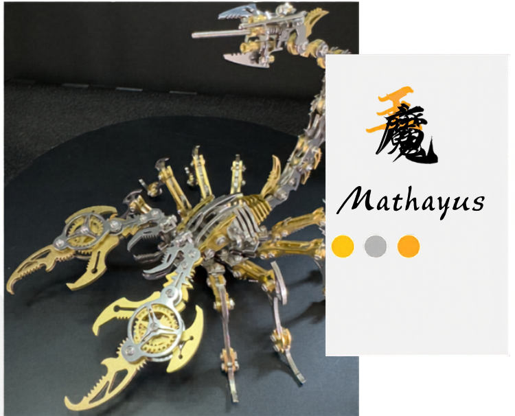 Scorpion™ — Puzzle 3D en Acier Inoxydable